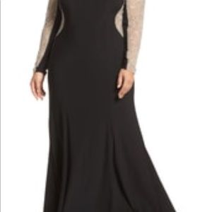 Xscape Jersey gown plus size